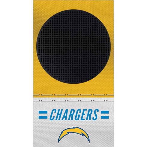 NFL Los Angeles Chargers White Striped Xbox Series S Console Skin